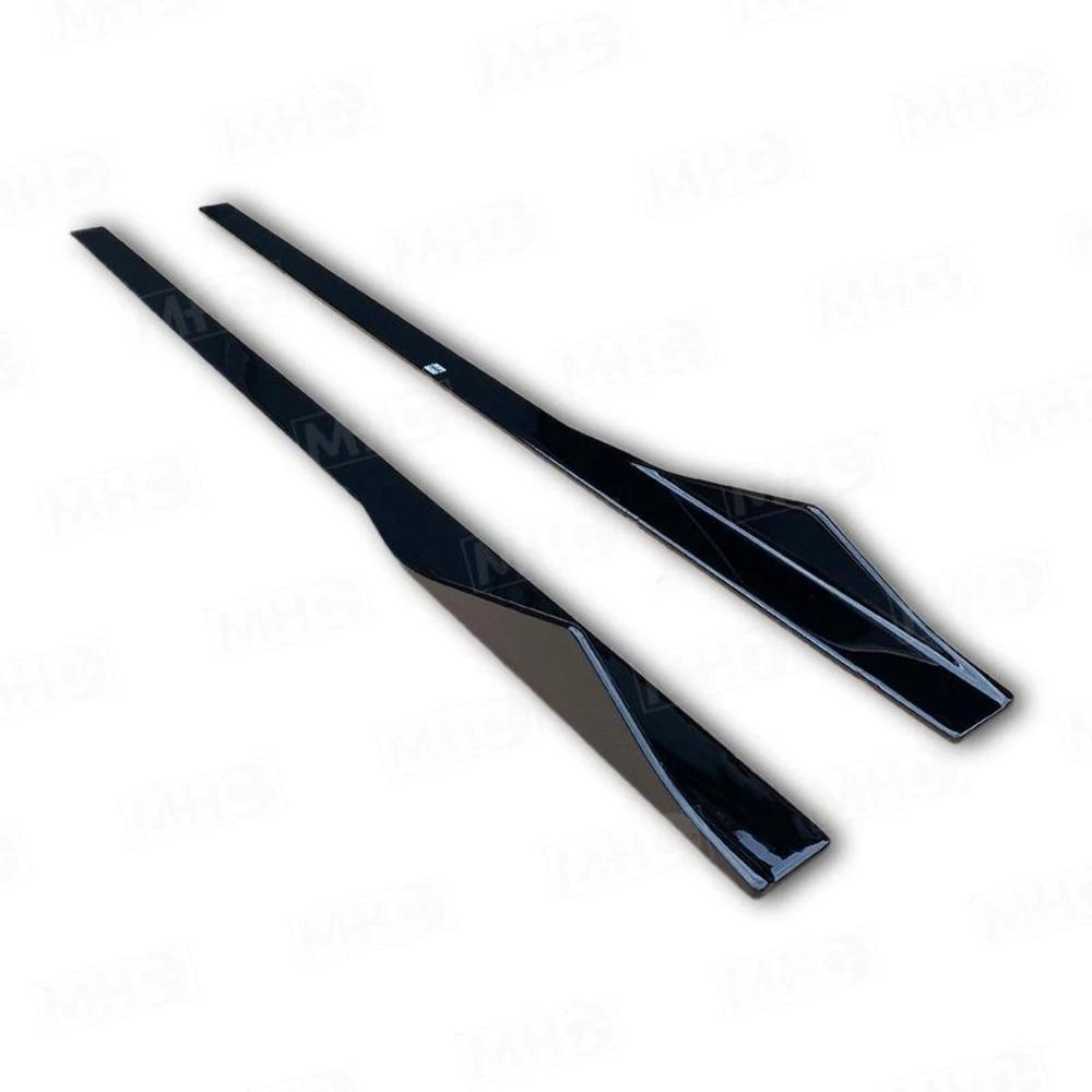 MTC Style Gloss Black Side Skirts for BMW F22 2 Series F87 M2 14-20-Carbon Factory