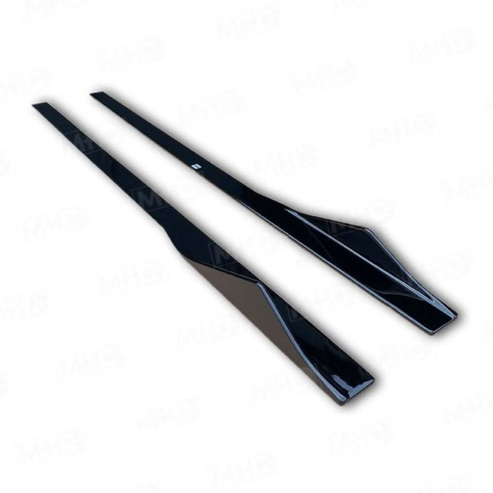 MTC Style Gloss Black Side Skirts for BMW F22 2 Series F87 M2 14-20 - Carbon Factory
