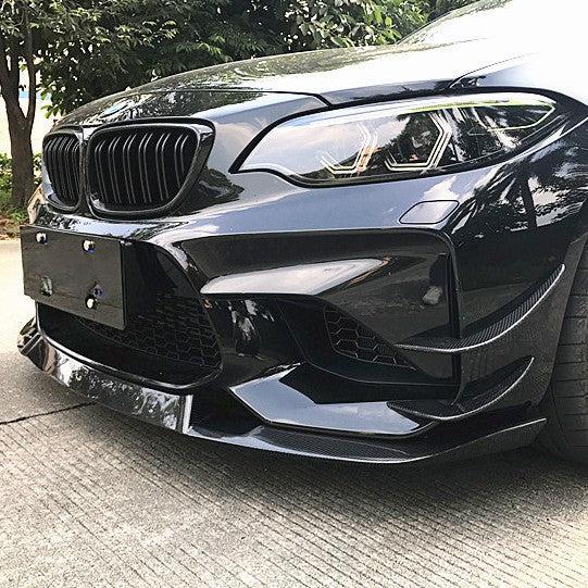 MTCS Style Carbon Fibre Front Splitter for BMW F87 M2 OG 16-18-Carbon Factory