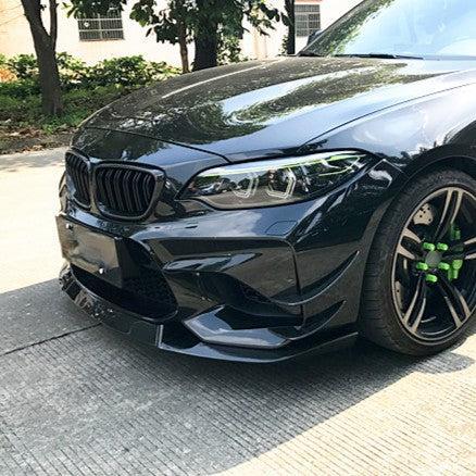 MTCS Style Carbon Fibre Front Splitter for BMW F87 M2 OG 16-18-Carbon Factory