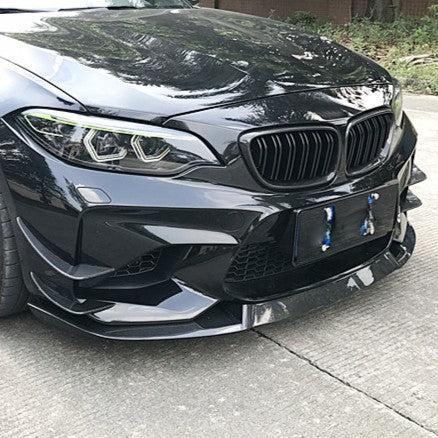 MTCS Style Carbon Fibre Front Splitter for BMW F87 M2 OG 16-18-Carbon Factory