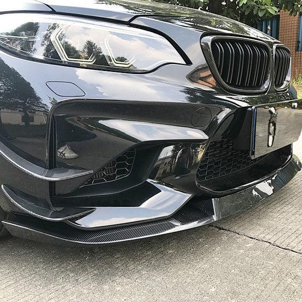 MTCS Style Carbon Fibre Front Splitter for BMW F87 M2 OG 16-18-Carbon Factory