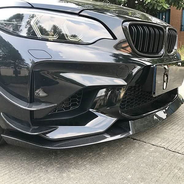 MTCS Style Carbon Fibre Front Splitter for BMW F87 M2 OG 16-18 - Carbon Factory