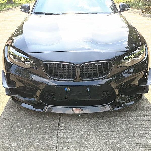 MTCS Style Carbon Fibre Front Splitter for BMW F87 M2 OG 16-18-Carbon Factory