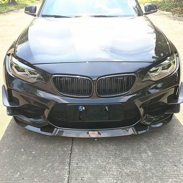 MTCS Style Carbon Fibre Front Splitter for BMW F87 M2 OG 16-18 - Carbon Factory
