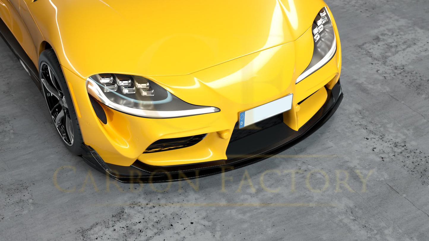 MZ Style Carbon Fibre Front Splitter for Toyota A90 Supra 19-Present-Carbon Factory