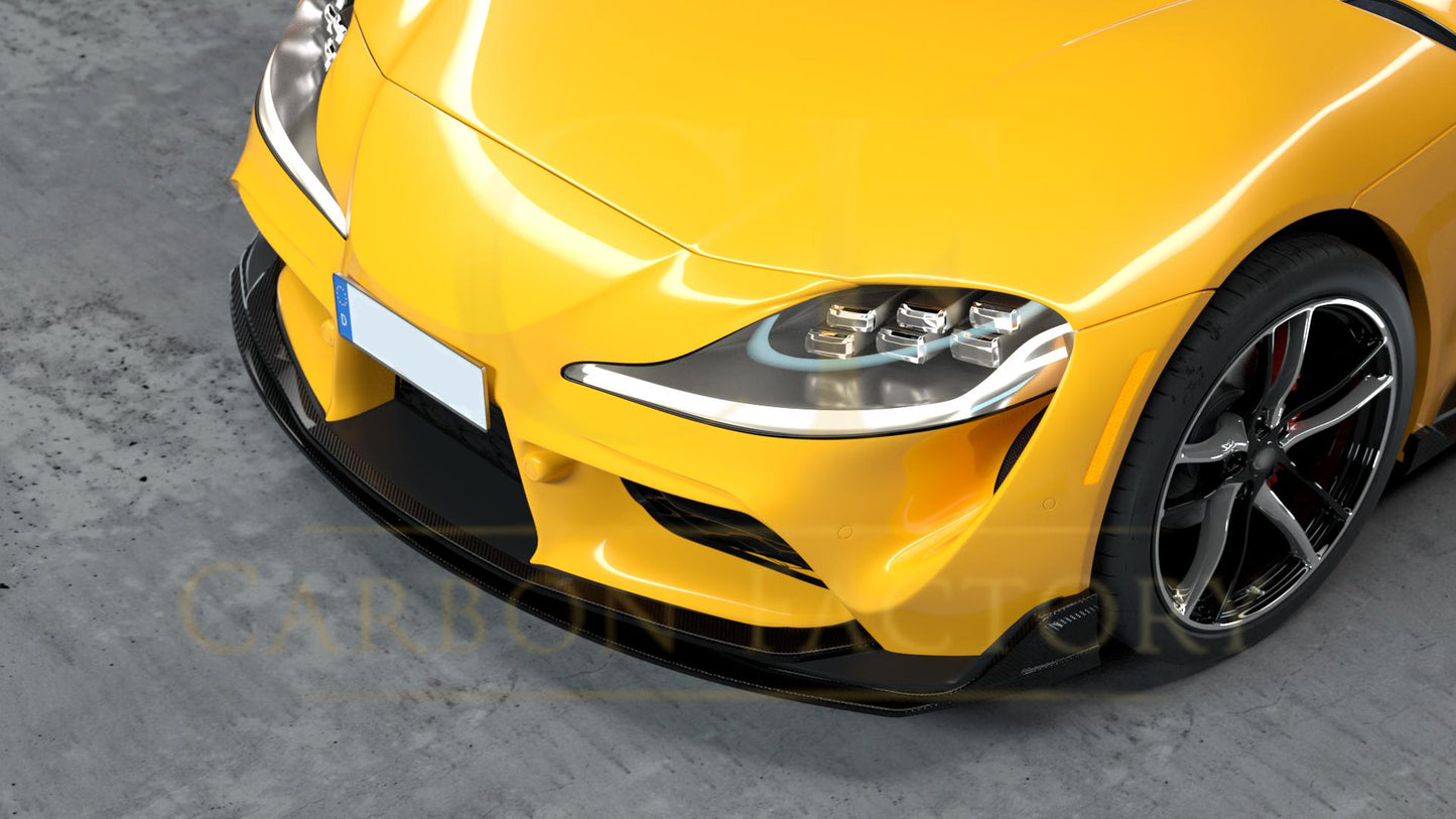 MZ Style Carbon Fibre Front Splitter for Toyota A90 Supra 19-Present-Carbon Factory