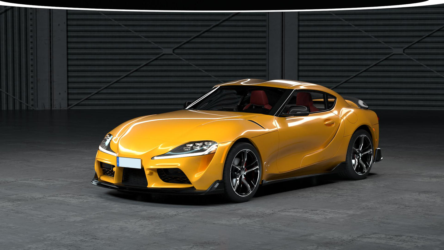MZ Style Carbon Fibre Front Splitter for Toyota A90 Supra 19-Present-Carbon Factory