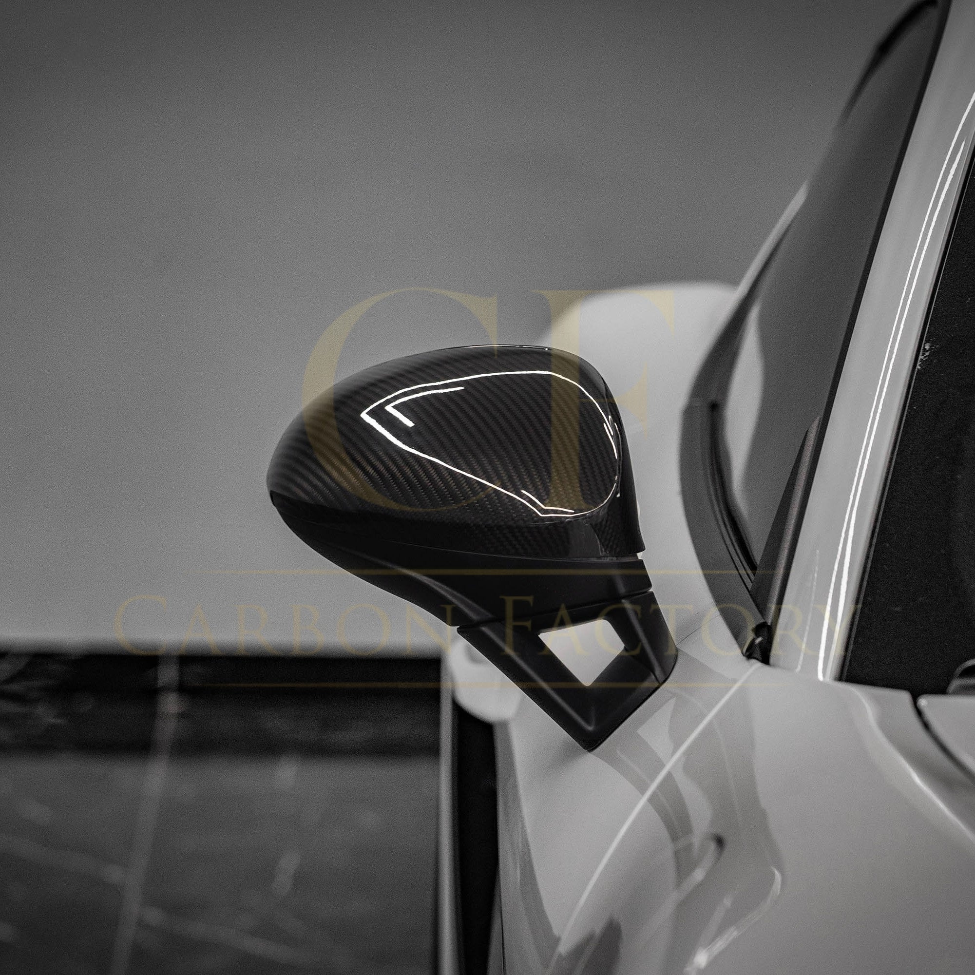 Pre-Preg Carbon Fibre Mirror Covers for Porsche 982 718 16-25 LHD - Carbon Factory