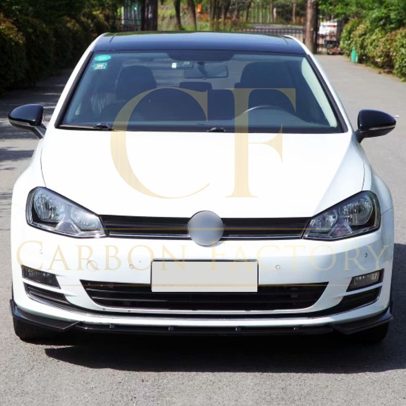 Max Style Gloss Black Front Splitter for VW Golf MK7 MK7.5 13-20-Carbon Factory