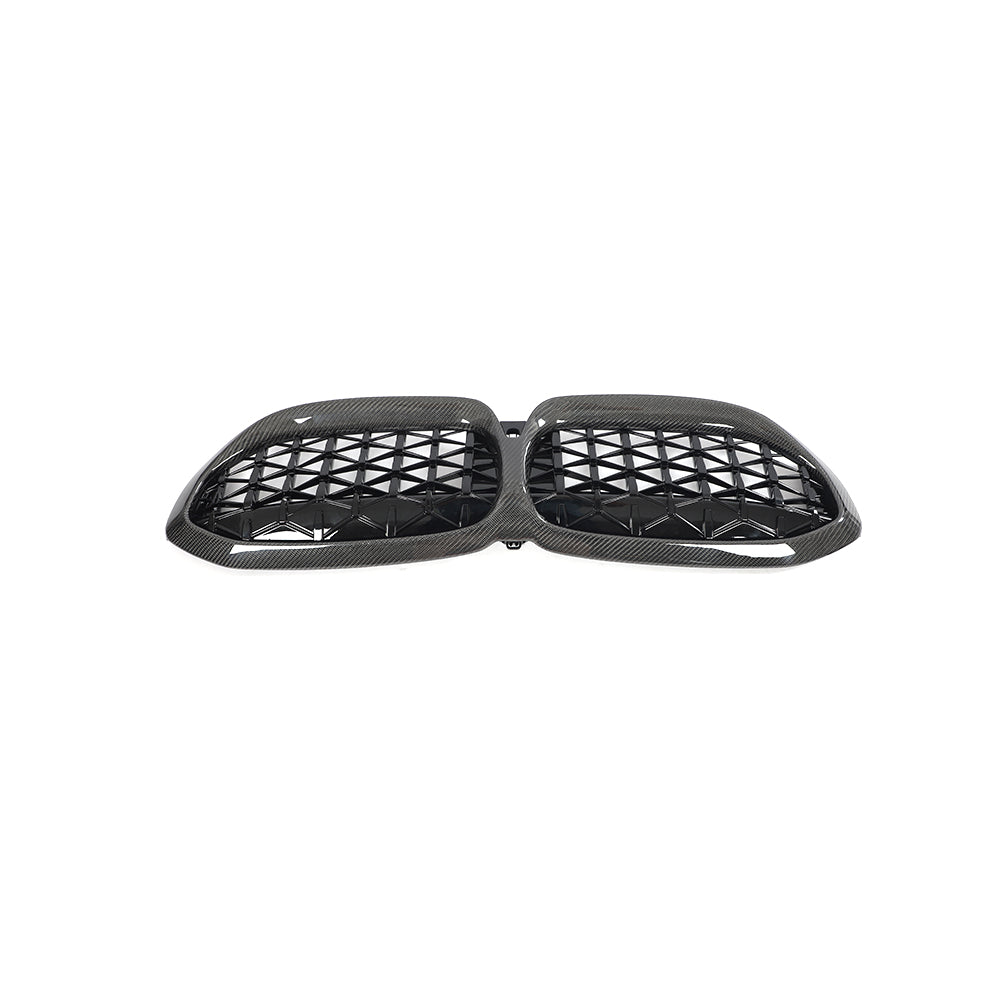 Meteor Style Carbon Fibre Front Grille for BMW G20 G21 3 Series 19-22-Carbon Factory