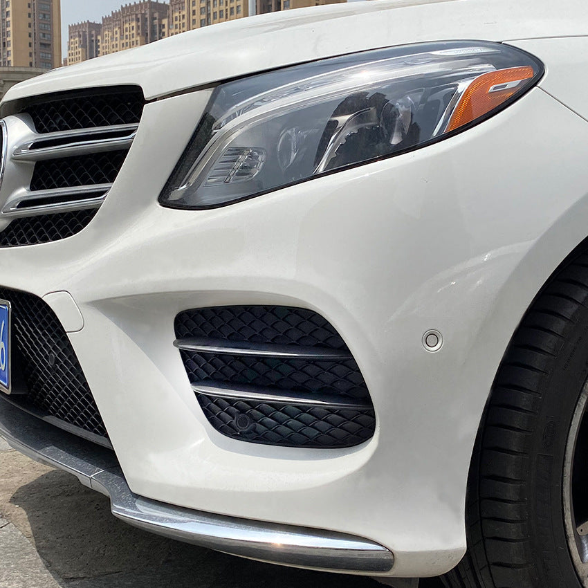 Gloss Black Front Side Grilles for Mercedes Benz W166 C292 GLE Facelift 16-19