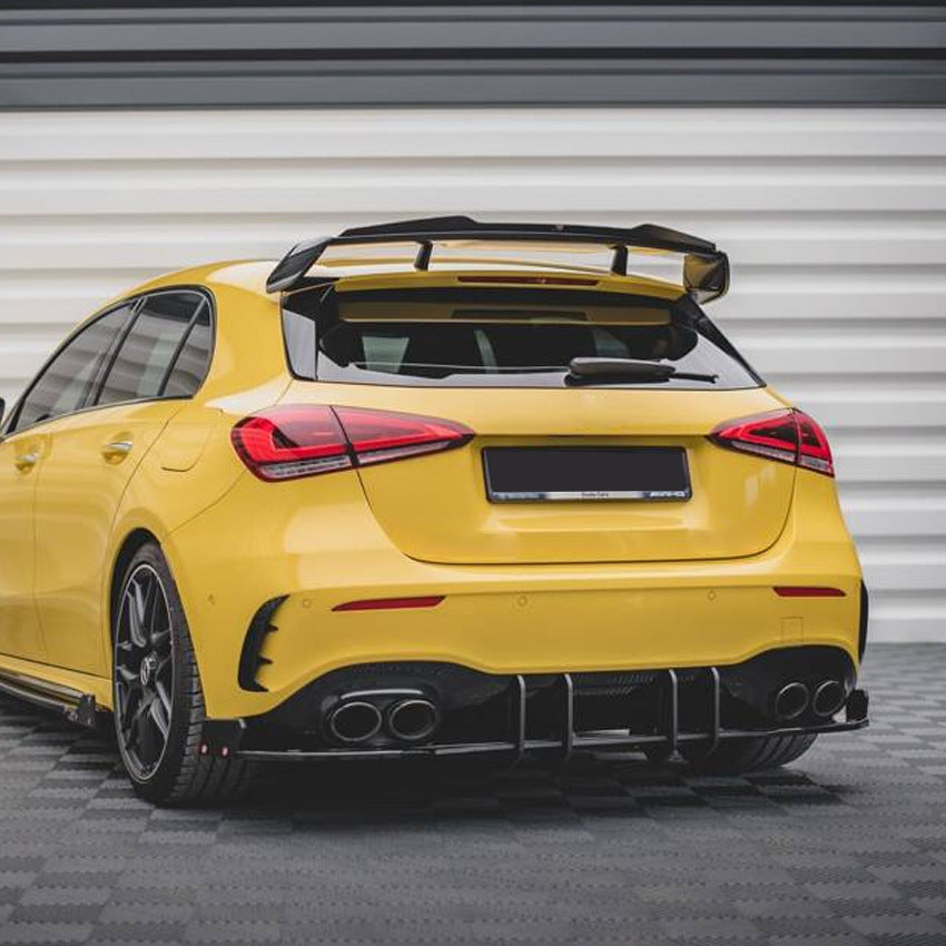 Gloss Black Diffuser Extension for Mercedes Benz W177 A Class A35 A45 18-25 - Carbon Factory