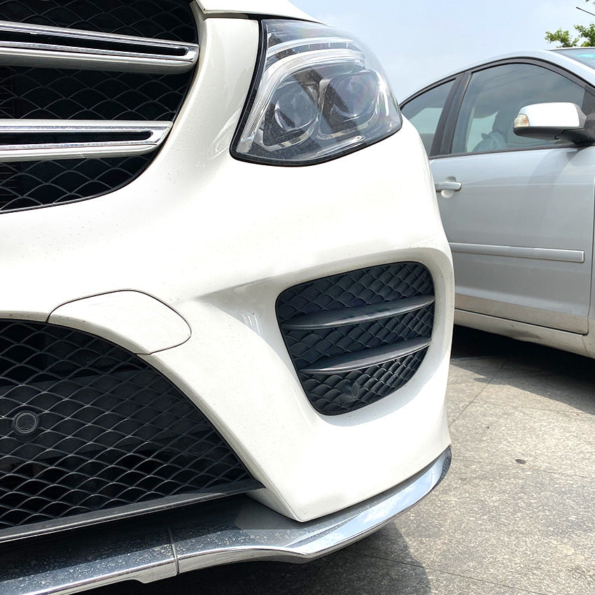 Gloss Black Front Side Grilles for Mercedes Benz W166 C292 GLE Facelift 16-19