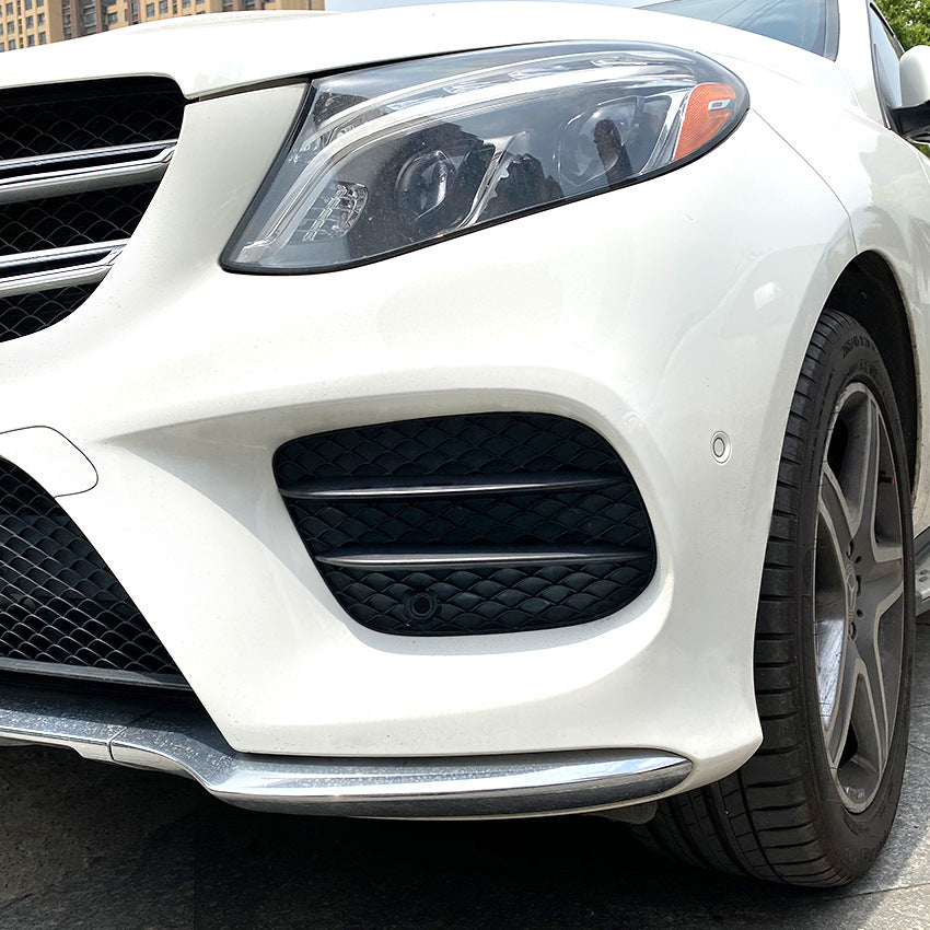 Gloss Black Front Side Grilles for Mercedes Benz W166 C292 GLE Facelift 16-19