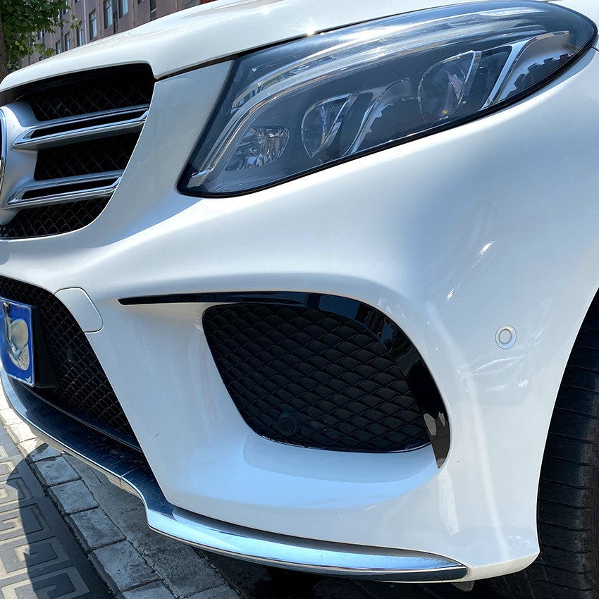 Gloss Black Front Canards for Mercedes Benz W166 C292 GLE 16-19