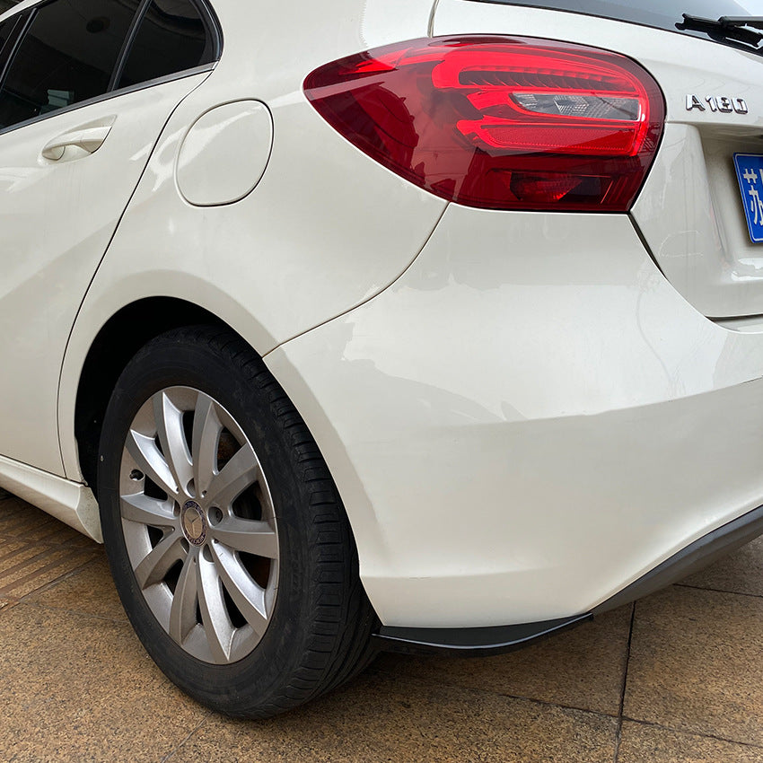 Gloss Black Rear Bumper Spats for Mercedes Benz W176 A Class Standard model 13-18 - Carbon Factory