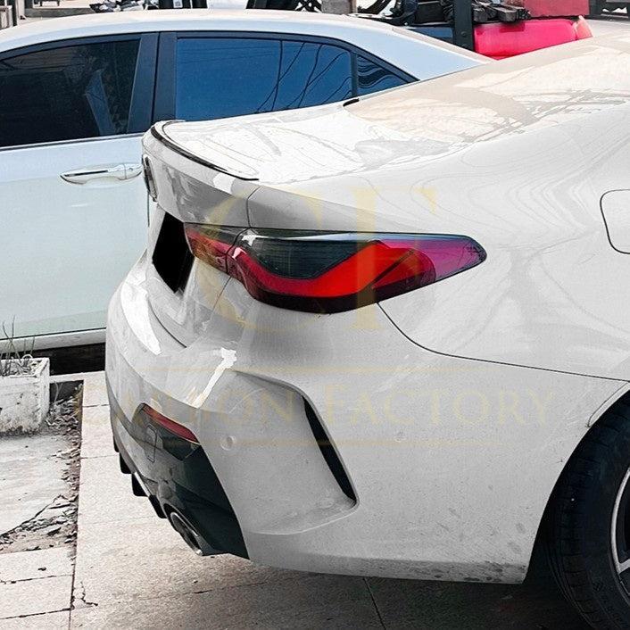 OEM Style Gloss Black Boot Spoiler for BMW G22 4 Series G82 M4 20-Present-Carbon Factory