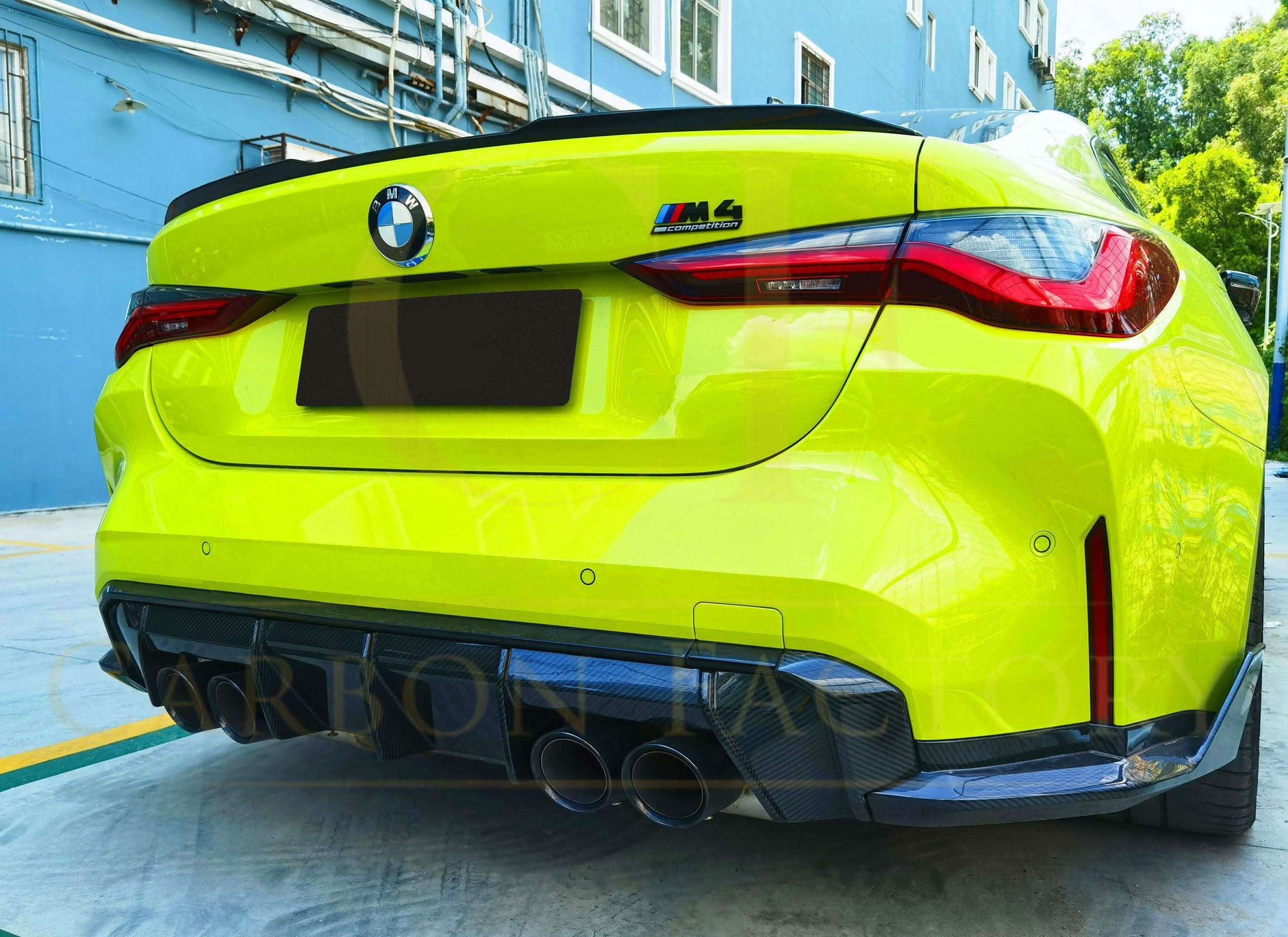 OEM Style Pre-Preg Carbon Fibre Boot Spoiler for BMW G82 M4 G22 4 Series 20-Present - Carbon Factory