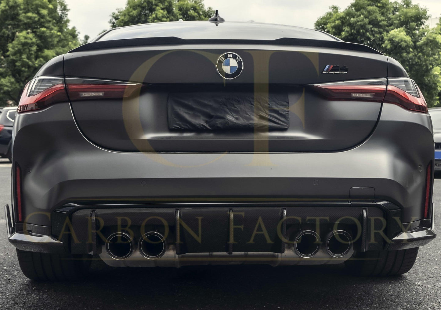 OEM Style Pre-Preg Carbon Fibre Rear Diffuser for BMW G80 M3 G82 G83 M4 21-Present - Carbon Factory