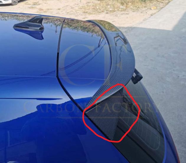 OSIR Style Carbon Fibre Spoiler Side Plates for VW Golf MK8 21-Present-Carbon Factory