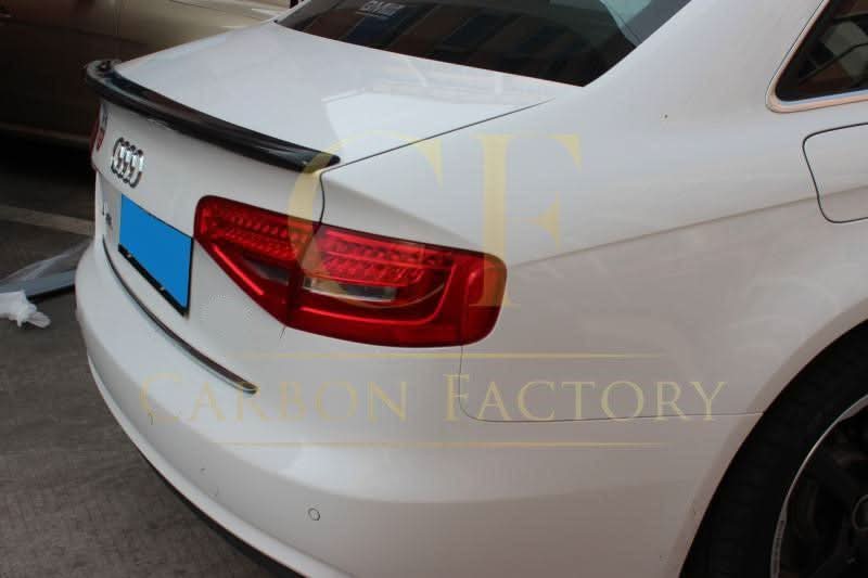 P Style Carbon Fibre Boot Spoiler for Audi A4 B8 08-12 - Carbon Factory