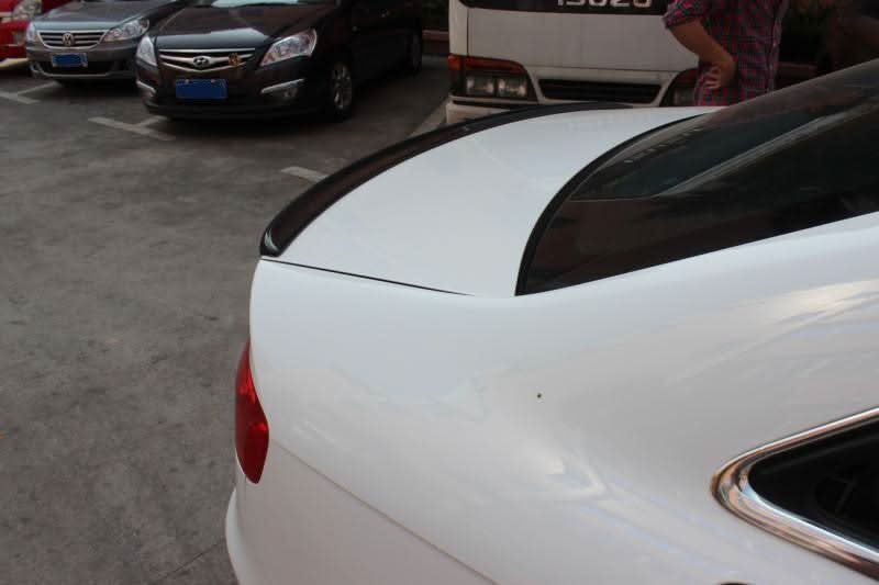 P Style Carbon Fibre Boot Spoiler for Audi A4 B8 08-12 - Carbon Factory