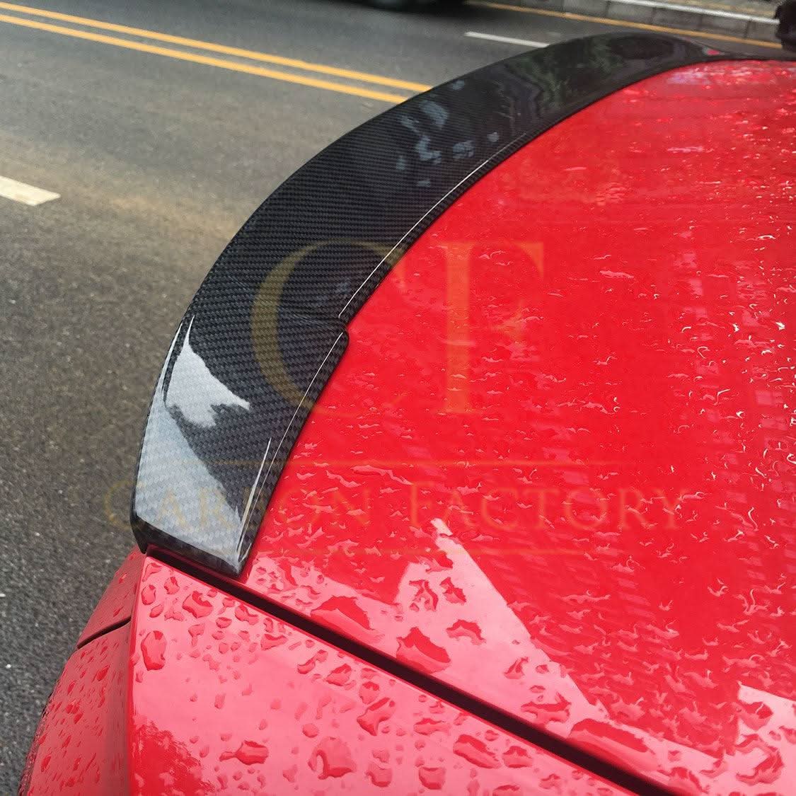 P Style Carbon Fibre Boot Spoiler for Audi A4 S4 B9 16-22 - Carbon Factory
