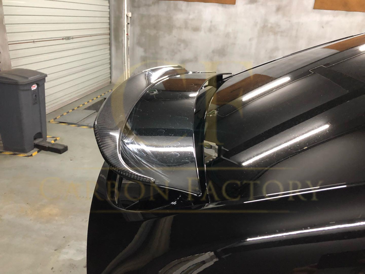 P Style Carbon Fibre Boot Spoiler for Tesla Model X 16-Present - Carbon Factory