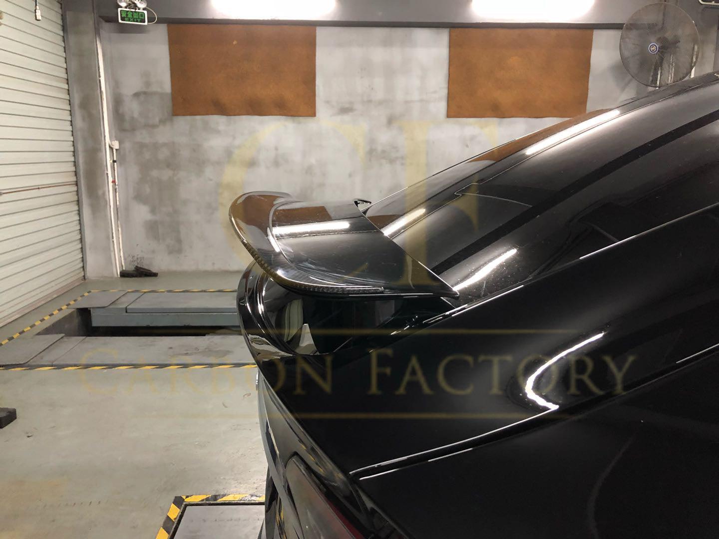 P Style Carbon Fibre Boot Spoiler for Tesla Model X 16-Present - Carbon Factory