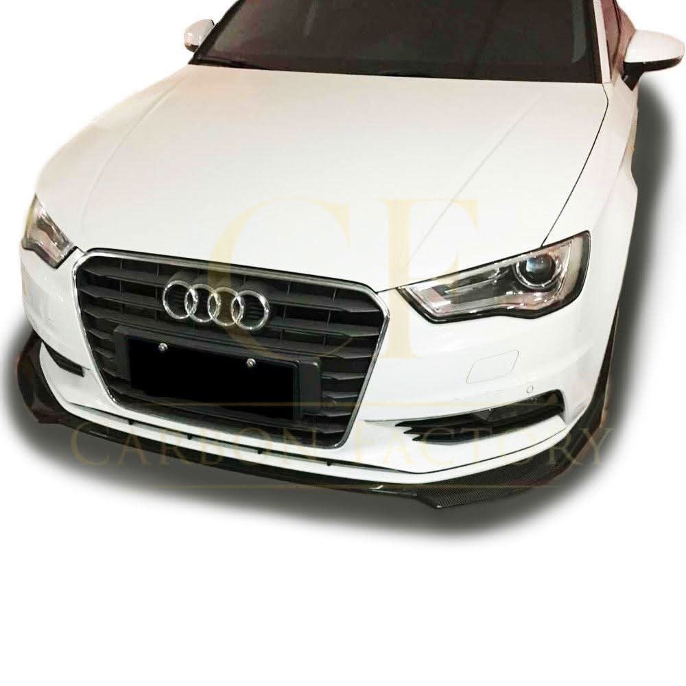 P Style Carbon Fibre Front Splitter for Audi A3 Saloon Non S Line 13-15 - Carbon Factory