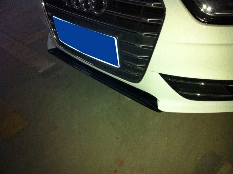 P Style Carbon Fibre Front Splitter for Audi A4 B8.5 Non S Line 13-15 - Carbon Factory