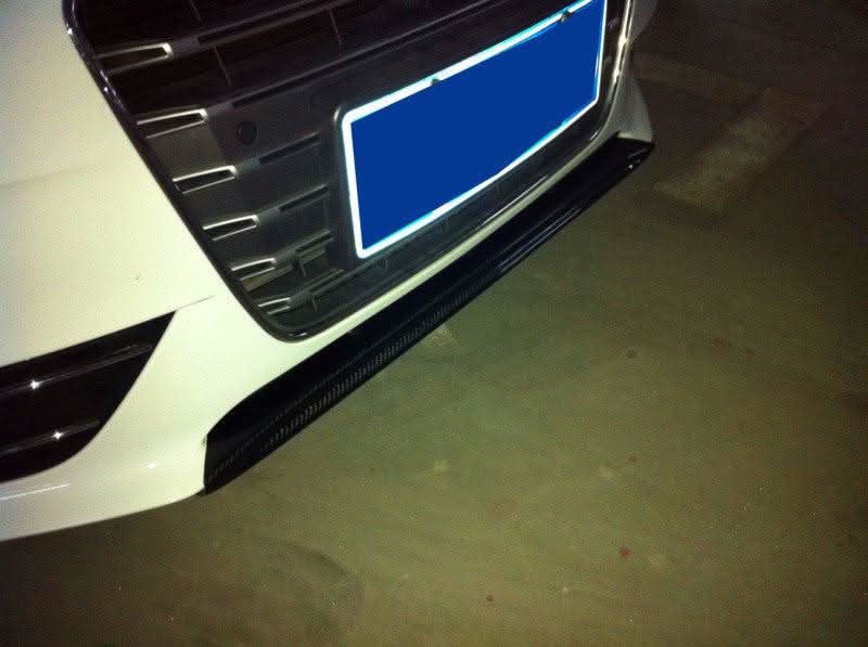 P Style Carbon Fibre Front Splitter for Audi A4 B8.5 Non S Line 13-15 - Carbon Factory