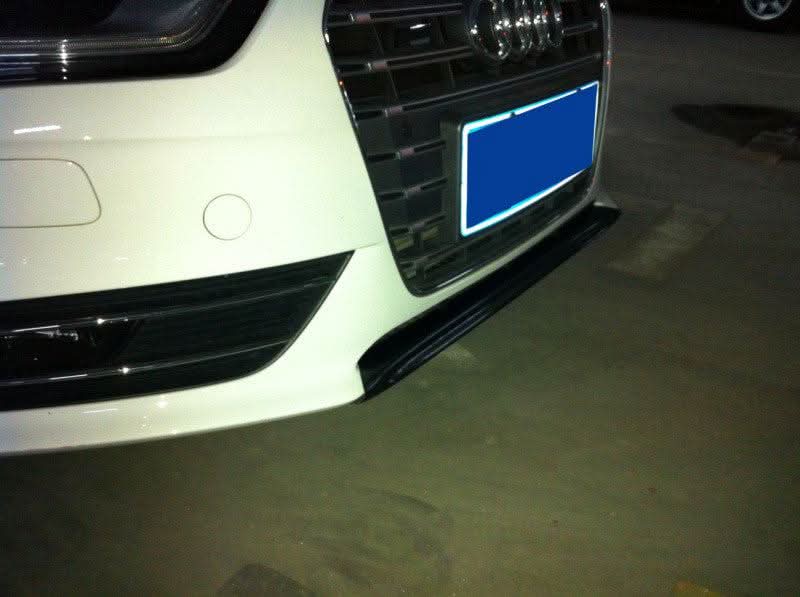 P Style Carbon Fibre Front Splitter for Audi A4 B8.5 Non S Line 13-15 - Carbon Factory