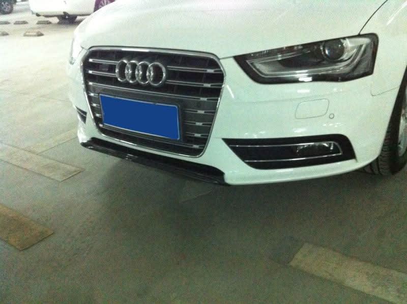 P Style Carbon Fibre Front Splitter for Audi A4 B8.5 Non S Line 13-15 - Carbon Factory