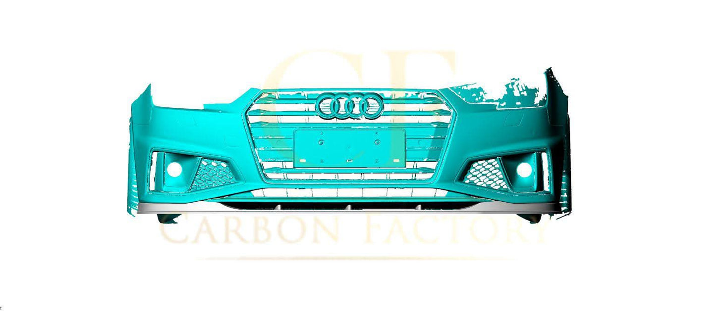 P Style Carbon Fibre Front Splitter for Audi A4 B9 S Line & S4 19-22 - Carbon Factory