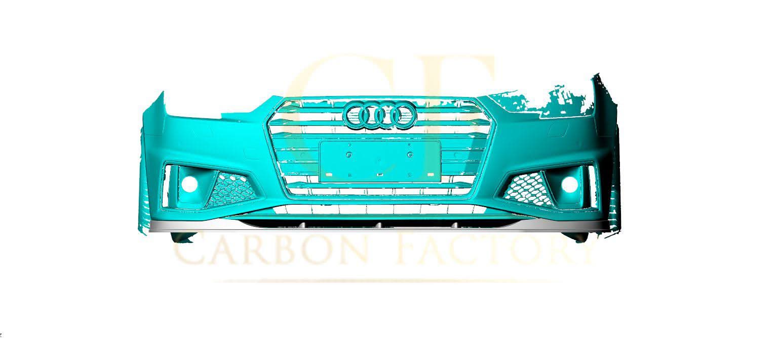 P Style Carbon Fibre Front Splitter for Audi A4 B9 S Line & S4 19-22 - Carbon Factory