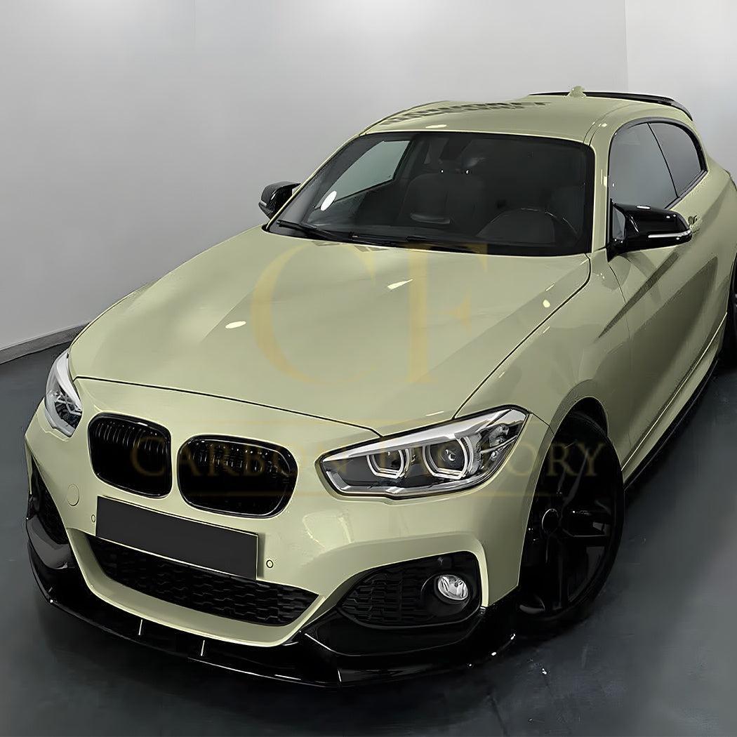 P Style Gloss Black Front Splitter for BMW F20 F21 1 Series LCI M Sport 15-19-Carbon Factory