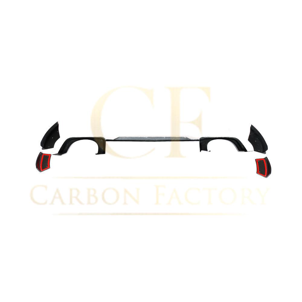 P Style Pre-Preg Carbon Fibre Rear Diffuser for Audi 8S TTRS MK3 15-18-Carbon Factory