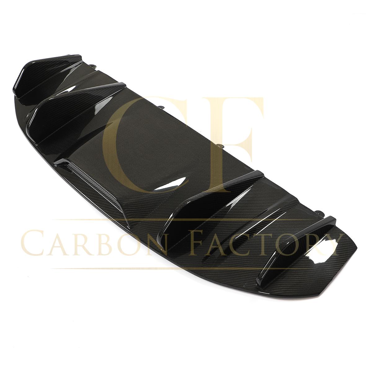 P Style Pre-Preg Carbon Fibre Rear Diffuser for Porsche Taycan 4 Door 19-21-Carbon Factory
