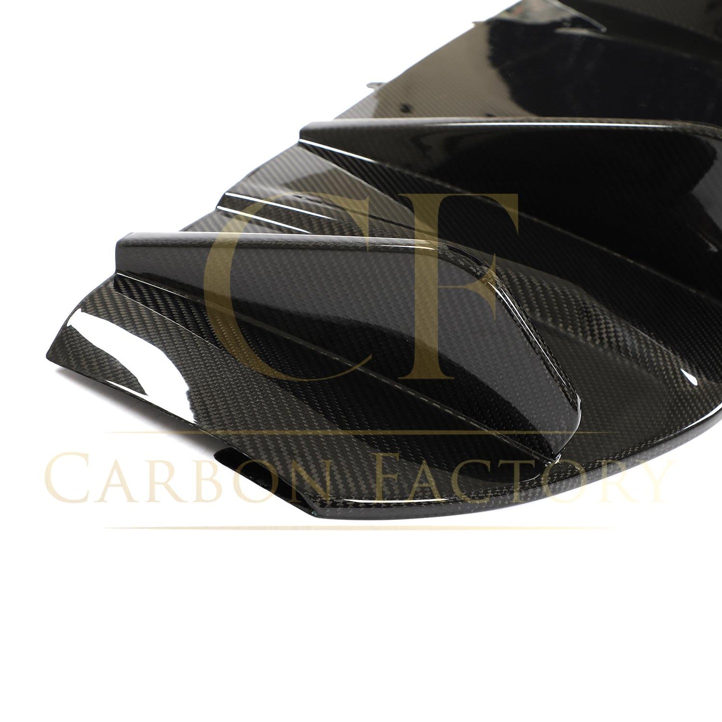 P Style Pre-Preg Carbon Fibre Rear Diffuser for Porsche Taycan 4 Door 19-21-Carbon Factory