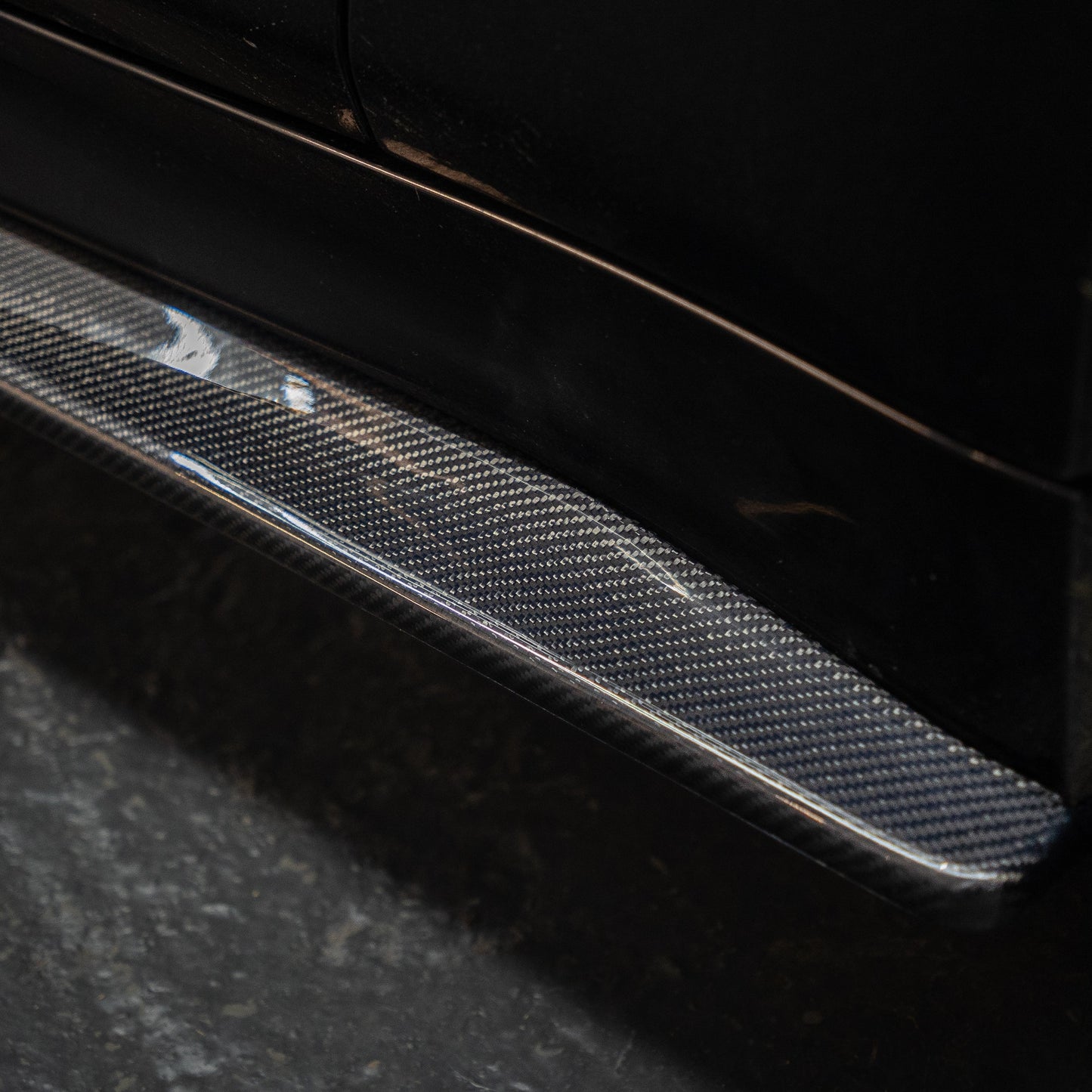 PSM Style Carbon Fibre Side Skirts Extension for BMW F82 F83 M4 14-20-Carbon Factory