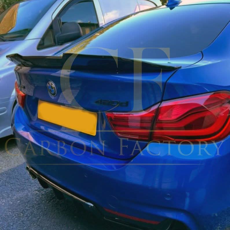 PSM Style Gloss Black Boot Spoiler for BMW 4 Series F33 Convertible inc F83 M4 14-20 - Carbon Factory