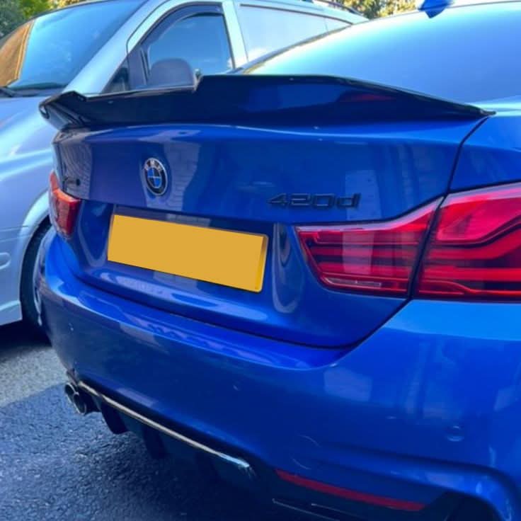 PSM Style Gloss Black Boot Spoiler for BMW 4 Series F33 Convertible inc F83 M4 14-20 - Carbon Factory