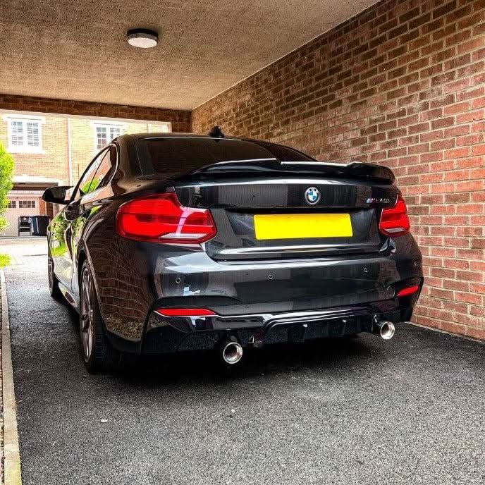 PSM Style Gloss Black Boot Spoiler for BMW F22 2 Series F87 M2 14-20 - Carbon Factory