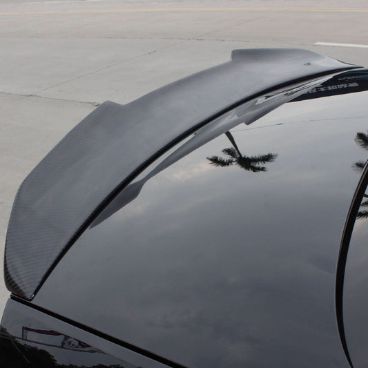 PSM Style Pre-Preg Carbon Fibre Boot Spoiler for Audi A3 S3 RS3 Saloon 13-20 - Carbon Factory