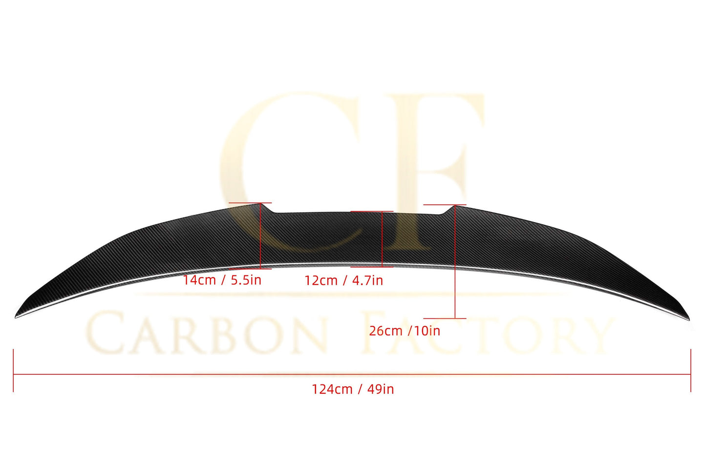 PSM Style Pre-Preg Carbon Fibre Boot Spoiler for BMW 3 Series F30 F80 Saloon inc M3 13-18-Carbon Factory