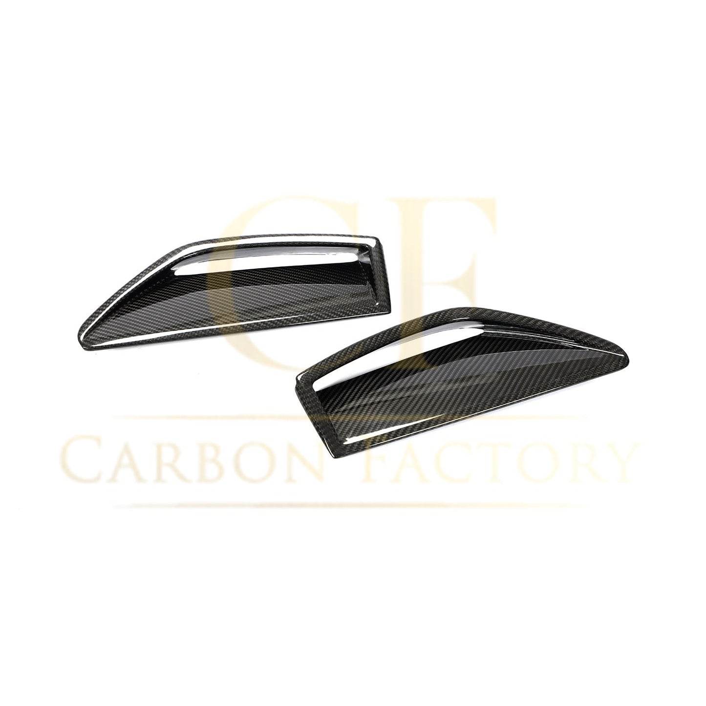 Pre-Preg Carbon Fibre Front Bumper Trims for Audi C8 RS6 19-22-Carbon Factory