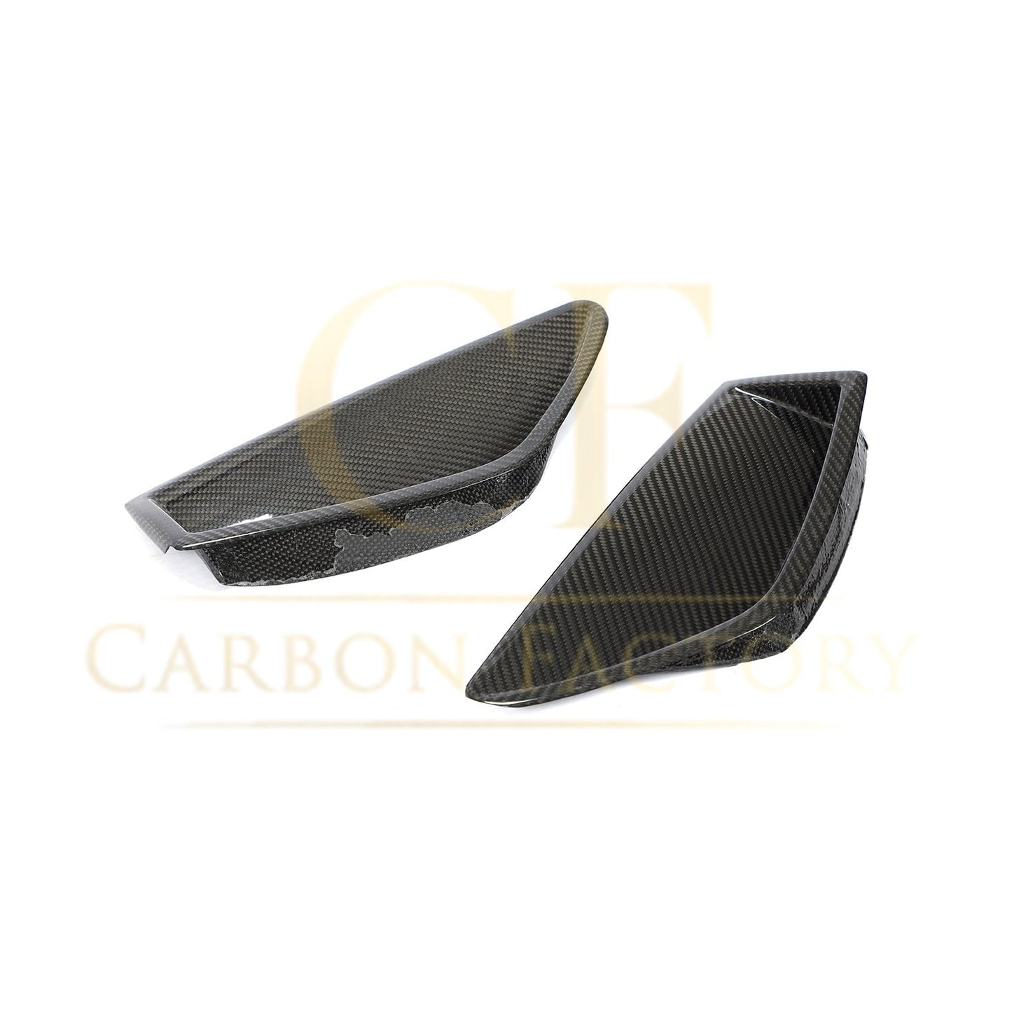 Pre-Preg Carbon Fibre Front Bumper Trims for Audi C8 RS6 19-22-Carbon Factory
