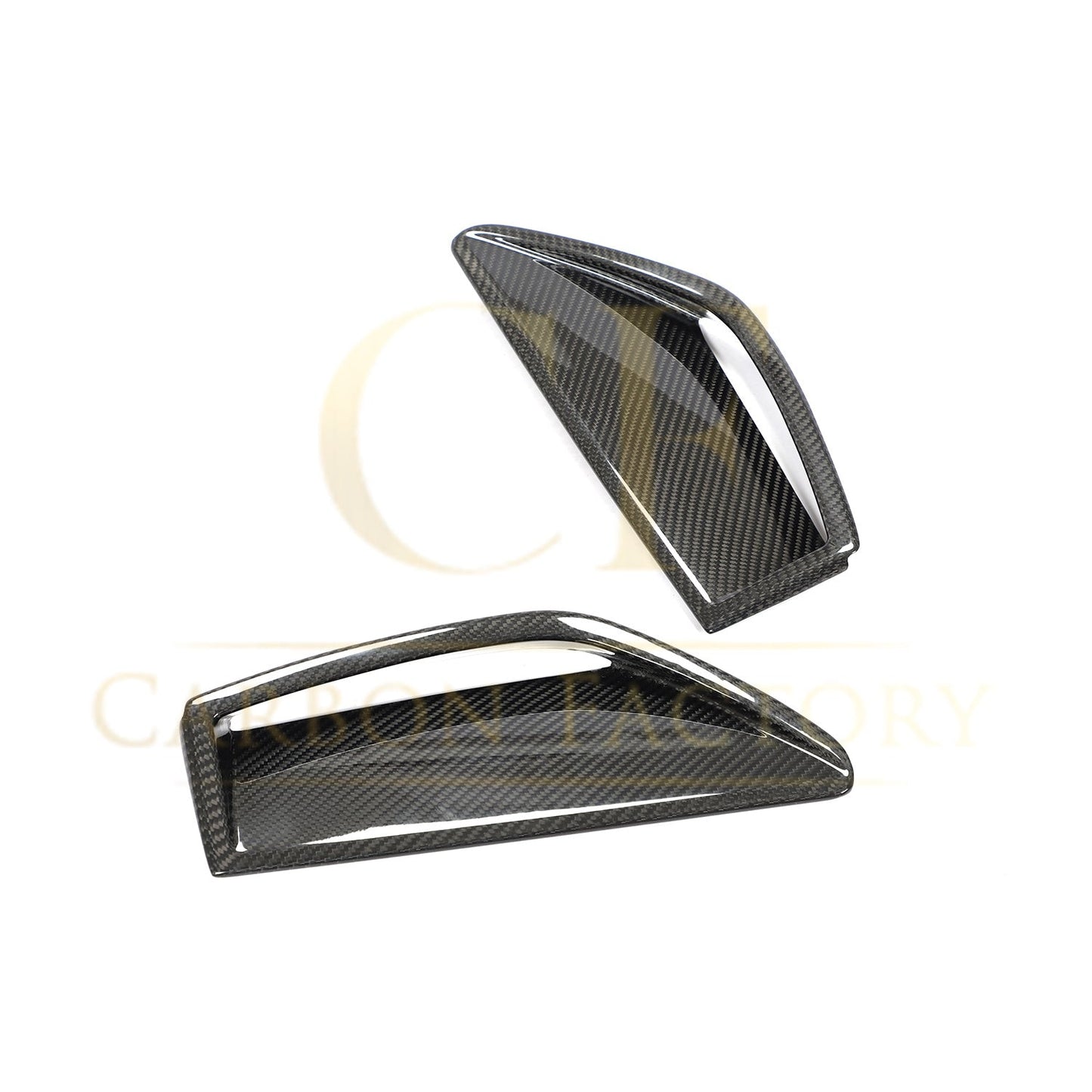 Pre-Preg Carbon Fibre Front Bumper Trims for Audi C8 RS6 19-22-Carbon Factory